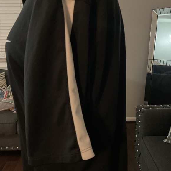 Nike Dri Fit Polo Shirt Mens Size Large Short Sleeve Casual Black White - Picture 5 of 9